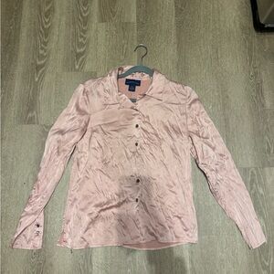 Silk button up top